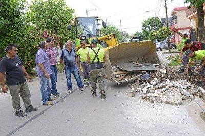 Realizaron limpieza y mejoramiento en Villa del Carmen y San Gin�s