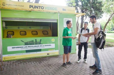 Los Puntos Verdes de la Ciudad a pleno con la recolecci�n de residuos reciclables