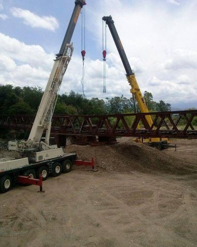 Comenz� la reparaci�n del puente ferroviario de Villa Los Sauces