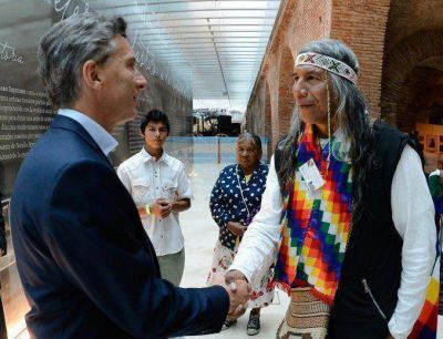 Macri se reunió con el líder de la comunidad Qom