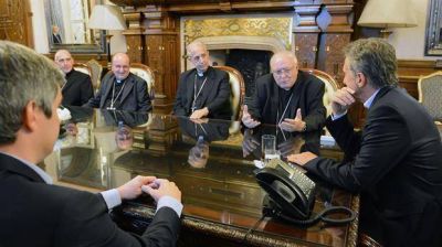 Pobreza y narcotr�fico, las inquietudes que los obispos le llevaron a Macri