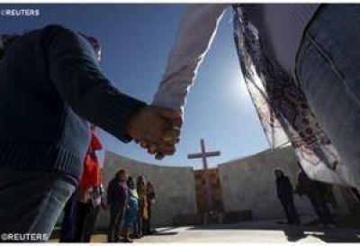 En la frontera de M�xico y los Estados Unidos esperan al Papa y celebran juntos la Navidad