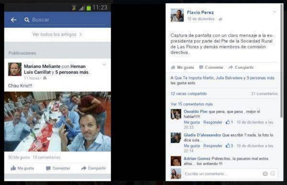 La revancha del ruralista: le hizo Fuck you a CFK, lo escracharon y ajust�