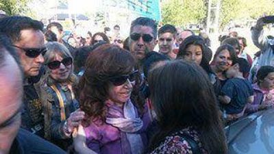 Autoconvocados recibieron a Cristina en El Calafate