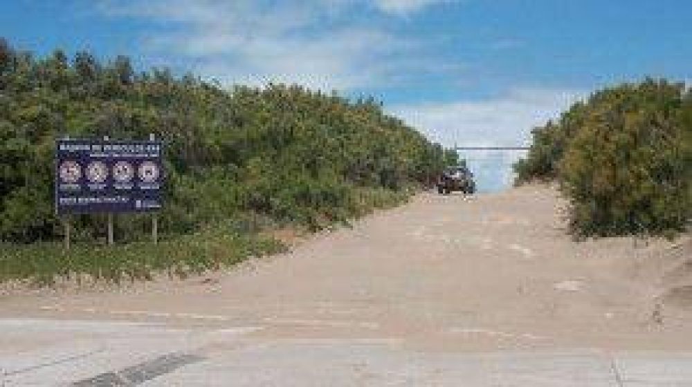 Bajadas autorizadas para veh�culos