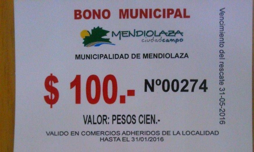 Salibi pag� 30% del aguinaldo con bonos canjeables en comercios locales