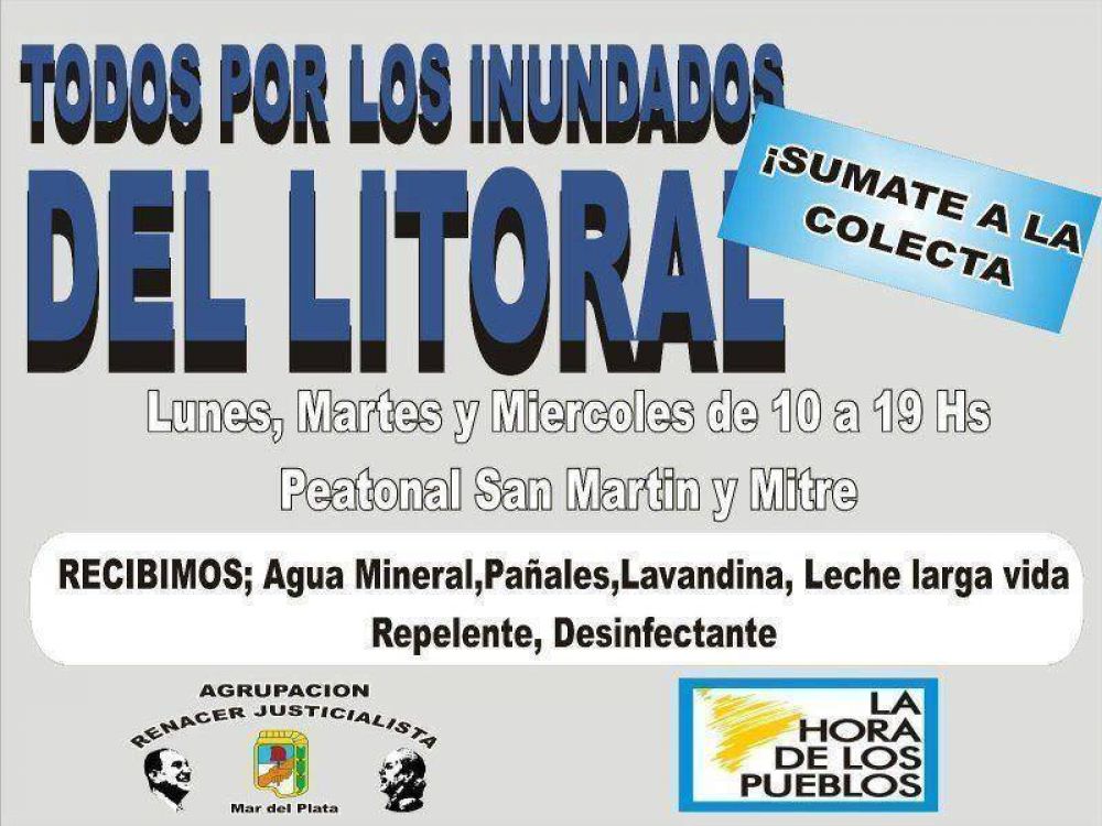 Agrupaciones marplatenses reciben donaciones para el litoral