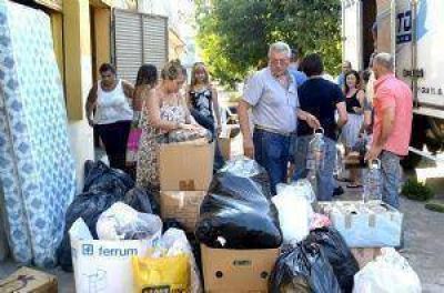 El PRO Chivilcoy envi� alimentos, agua y ropa a los afectados por las inundaciones