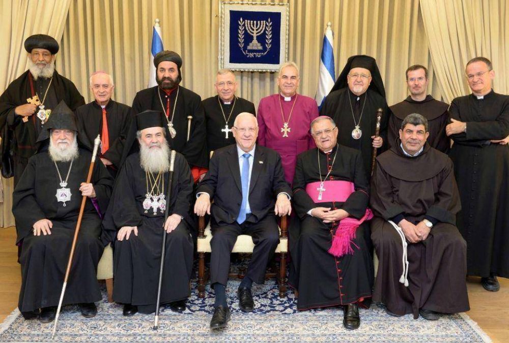 El presidente Rivlin recibi a los lderes de la comunidad cristiana para marcar el Ao Nuevo