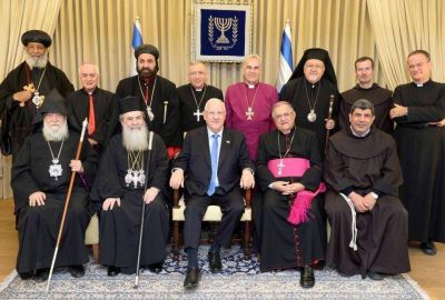 El presidente Rivlin recibi� a los l�deres de la comunidad cristiana para marcar el A�o Nuevo