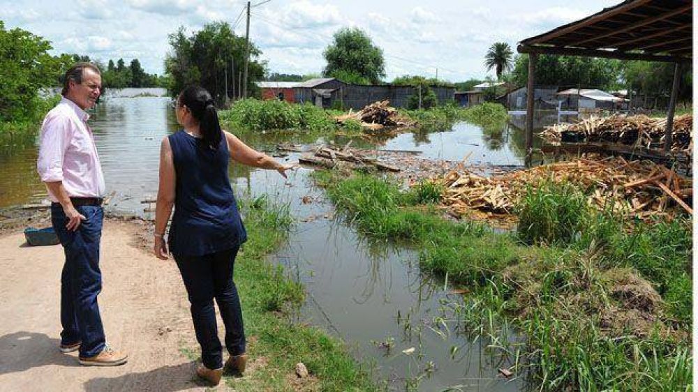 Bordet confirm obras en ciudades que estn afectadas por las inundaciones