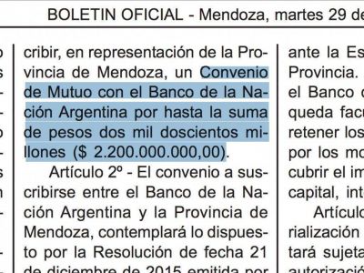 Cornejo recibi� un respiro del Naci�n justo antes de pagar el aguinaldo