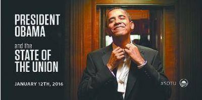 Obama se prueba el traje para el discurso m�s importante del a�o