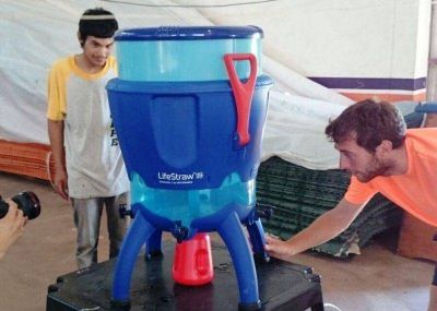 Entregaron equipos potabilizadores de agua en centros de evacuados de la provincia