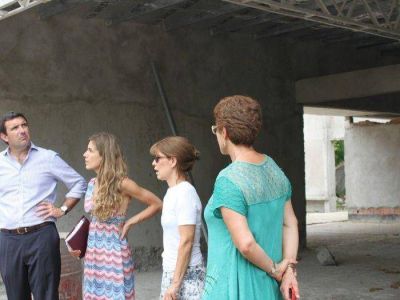 Aprile y Espeluse recorrieron obras escolares inconclusas