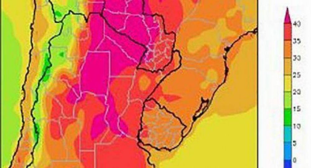Pronostican fuertes calores y lluvias de dispar intensidad para el Conosur