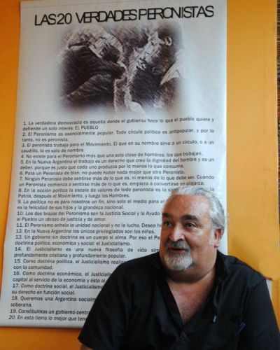 Juan Manuel Rapacioli, m�s militante que nunca, va por la presidencia del PJ marplatense