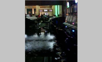 Se inund� el Casino Central y evacuaron a los apostadores de la sala de tragamonedas