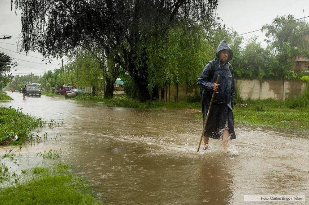 Las lluvias no dan tregua en el Litoral y hay alerta por tormentas fuertes