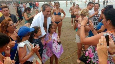 Daniel Scioli, de vacaciones en Mar del Plata