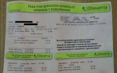Ins�lito: Llegaron impuestos municipales con rebaja en Olavarr�a