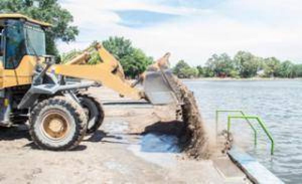 Contin�an los trabajos de puesta en valor del Balneario Municipal