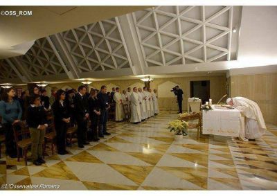Homil�a del Papa: �Las obras de misericordia son el coraz�n de nuestra fe�