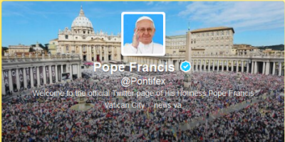 La cuenta papal de Twitter super� los 26 millones de seguidores