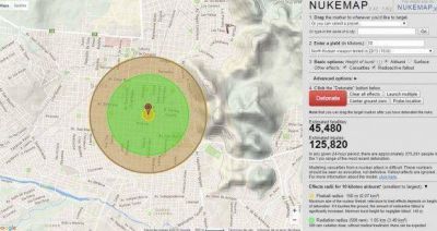 El alcance que tendr�a una bomba nuclear en Salta