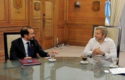 Frigerio y Baltasar Saravia analizaron proyectos de infraestructura social y productiva