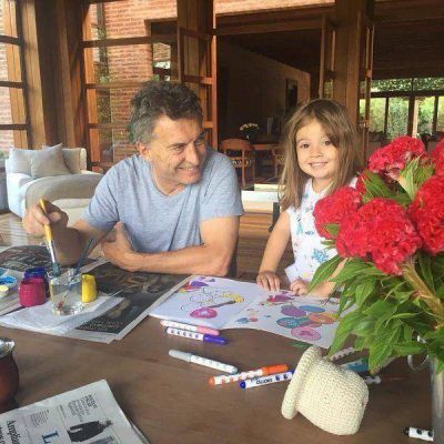 Macri, luego del accidente dom�stico: 