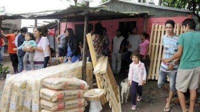 El agua comienza a bajar y empezaron las reparaciones de los caminos