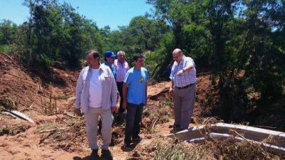 Urtubey recorre el Norte para verificar la situaci�n de los evacuados