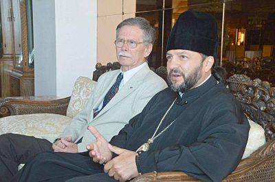 Obispo de la Iglesia Ortodoxa entroniz� imagen de San Nicol�s en templo local