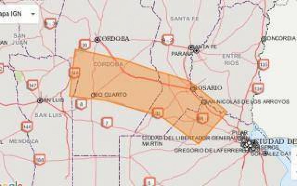 Alerta Meteorol�gico en la Provincia de Buenos Aires
