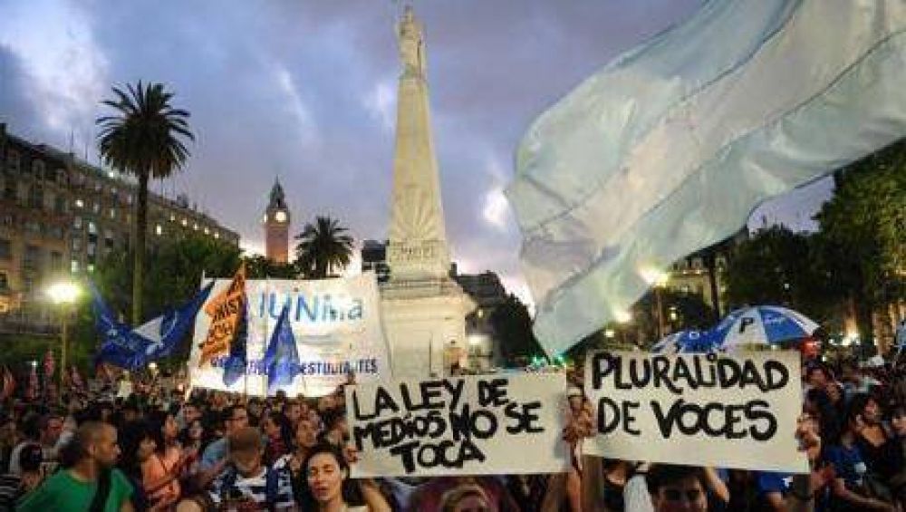 Marcha contra la censura a Victor Hugo Morales