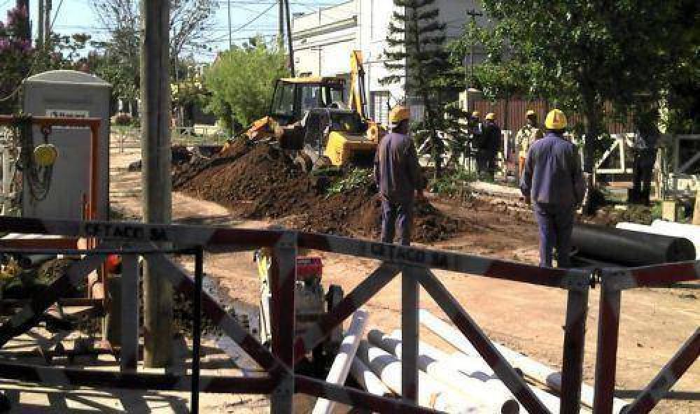 La obra de cloacas de Turdera ya est� avanzada en m�s de un 70 %