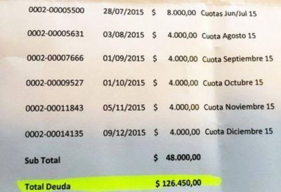 Denuncian que el ex intendente dej� casi medio mill�n en deudas de espect�culos con SADAIC y AADI CAPIF