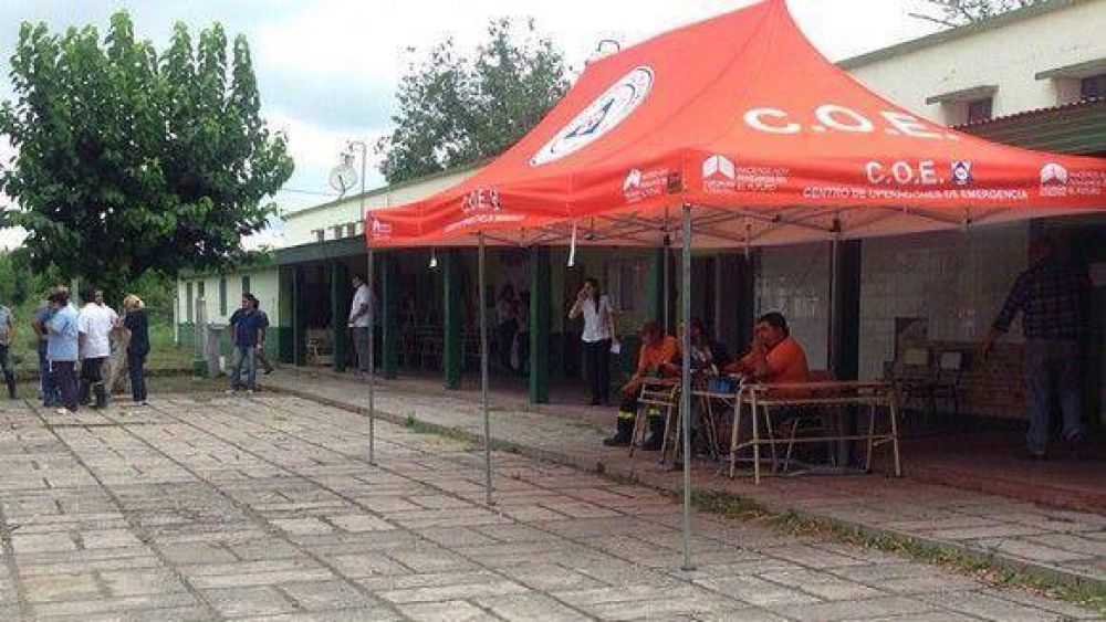 Disminuye la cantidad de familias anegadas y evacuadas en el sur
