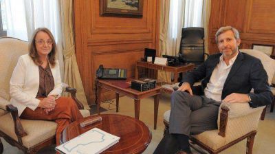 Alicia Kirchner se reuni� con Rogelio Frigerio en la Casa Rosada