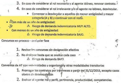 Distribuyen un instructivo para despedir empleados p�blicos