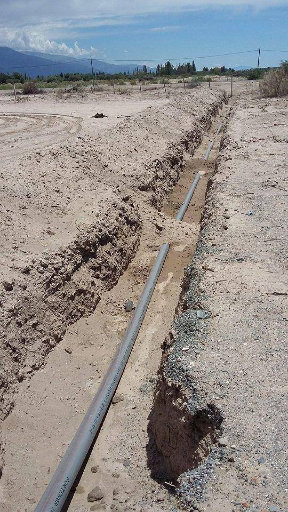 Obra de agua potable en Santa Mar�a
