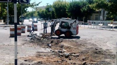 El Municipio inici� obras de reparaci�n de la pasante de avenida Avellaneda y 14 de Julio