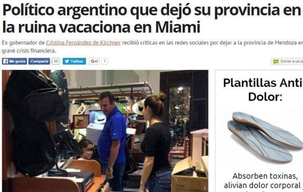Paco P�rez logr� salir en la prensa internacional