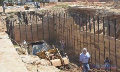 Demandar� $20 millones la reparaci�n del pluvial hundido en la esquina de Cangallo y Frondizi