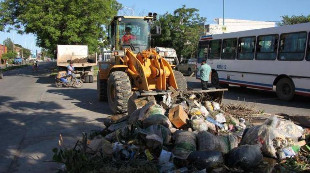 Retiraron 20.000 kilos de basura en distintos puntos de la ciudad