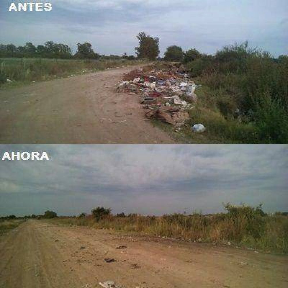 Limpiaron calle Ant�rtida Argentina