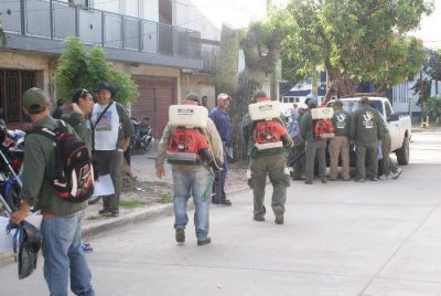 Se fumigan unas 1600 manzanas por d�a en los distintos barrios de la ciudad
