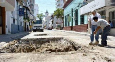 Se reactiv� el plan de repavimentaci�n para el microcentro
