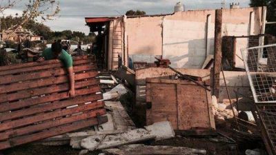 Una �cola de tornado� afect� viviendas del barrio La Trinidad